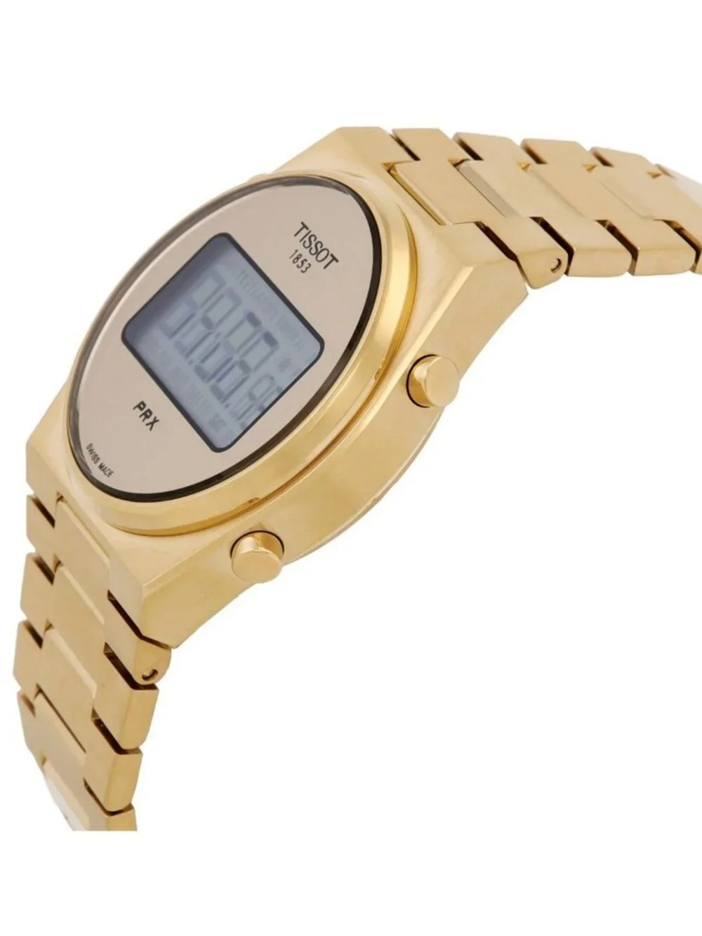 NWT Tissot PRX Digital Quartz Gold Dial Men's Watch
